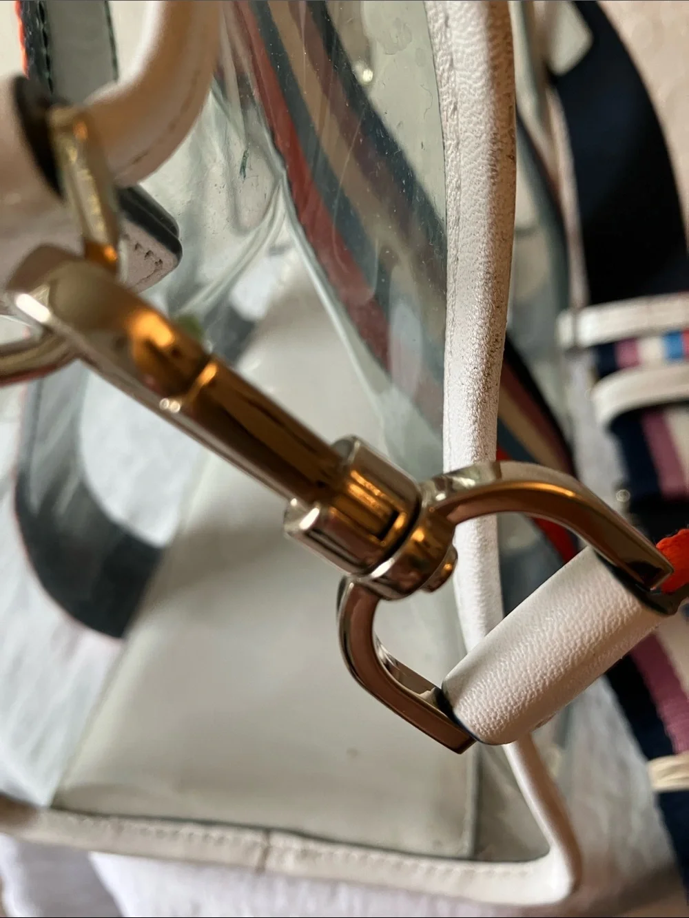 kate spade: Sam See-Through Medium Satchel Tote- Shoulder Strap- flaws
